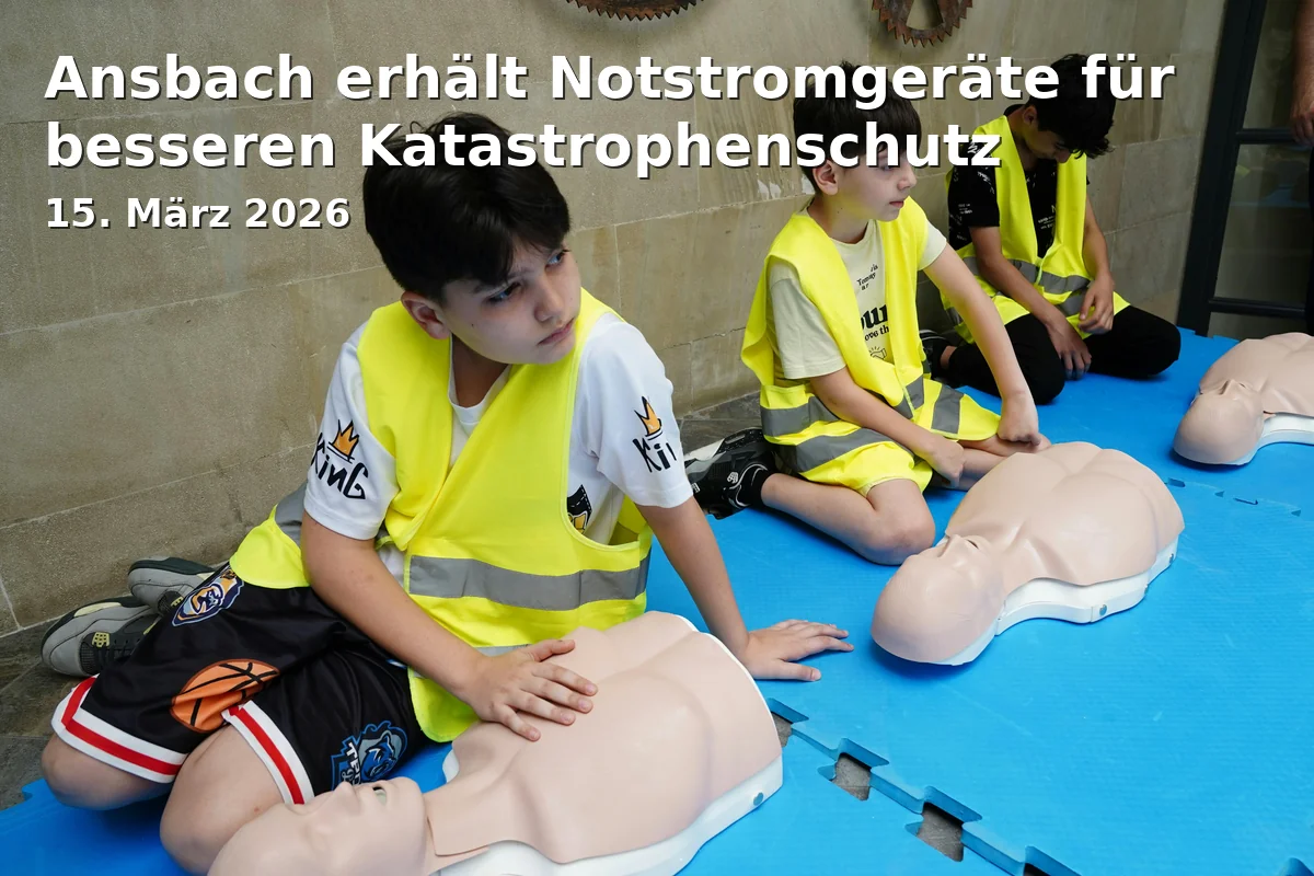 Event: Ansbach Receives Emergency Power Supplies for Better Disaster Protection