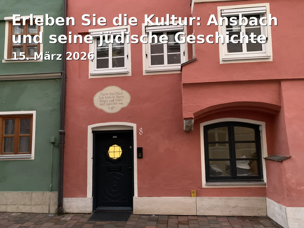 Featured image for article: Erleben Sie die Kultur: Ansbach und seine jüdische Geschichte