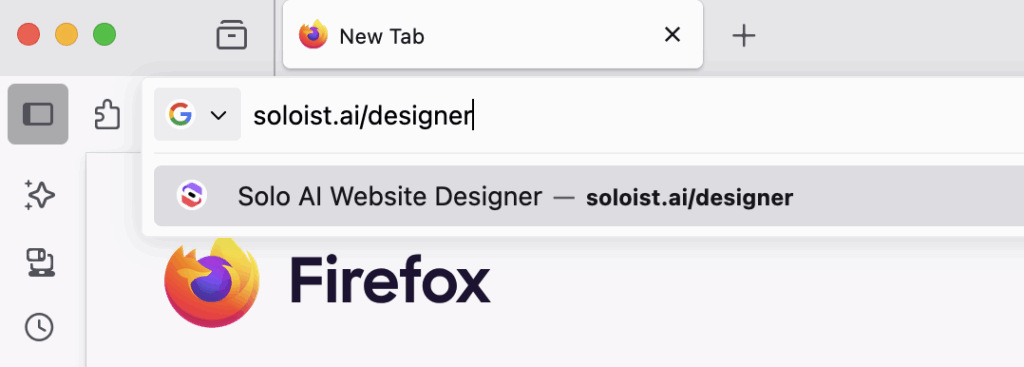 Solo designer interface showing the main editing screen