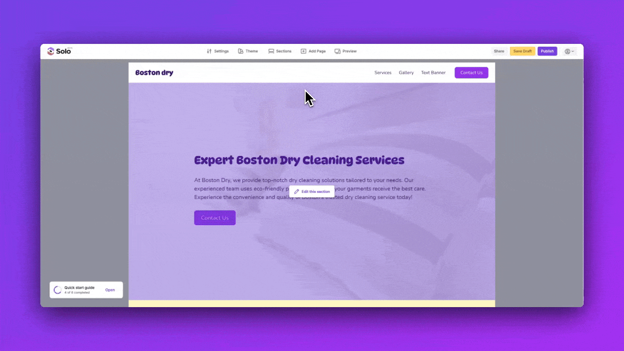 Animated walkthrough showing how to set the alert email for Contact form