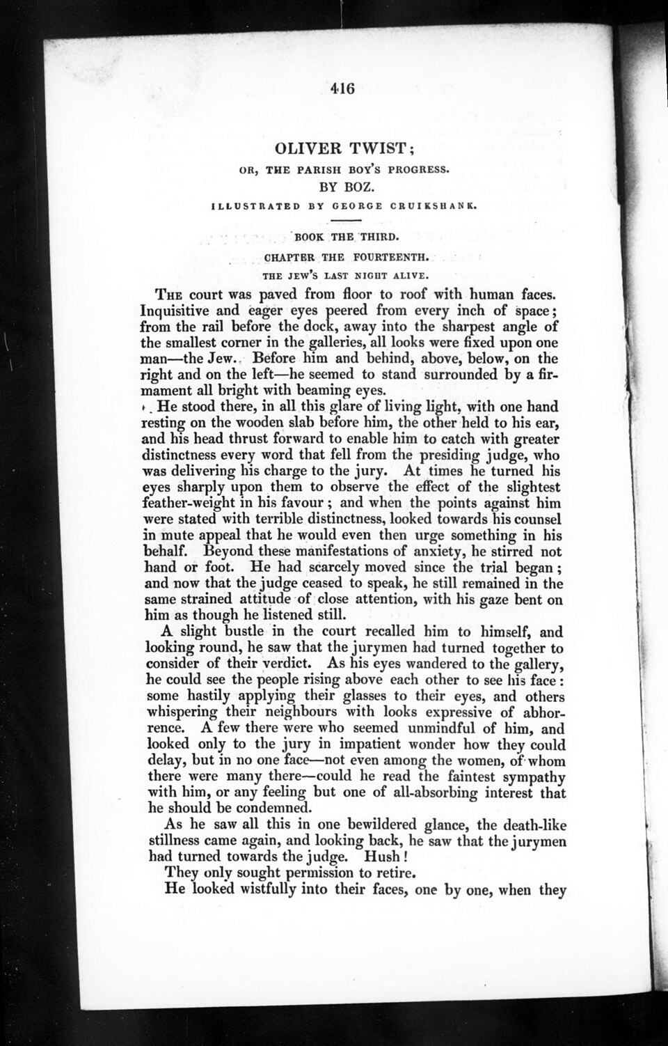 Oliver Twist, book the third