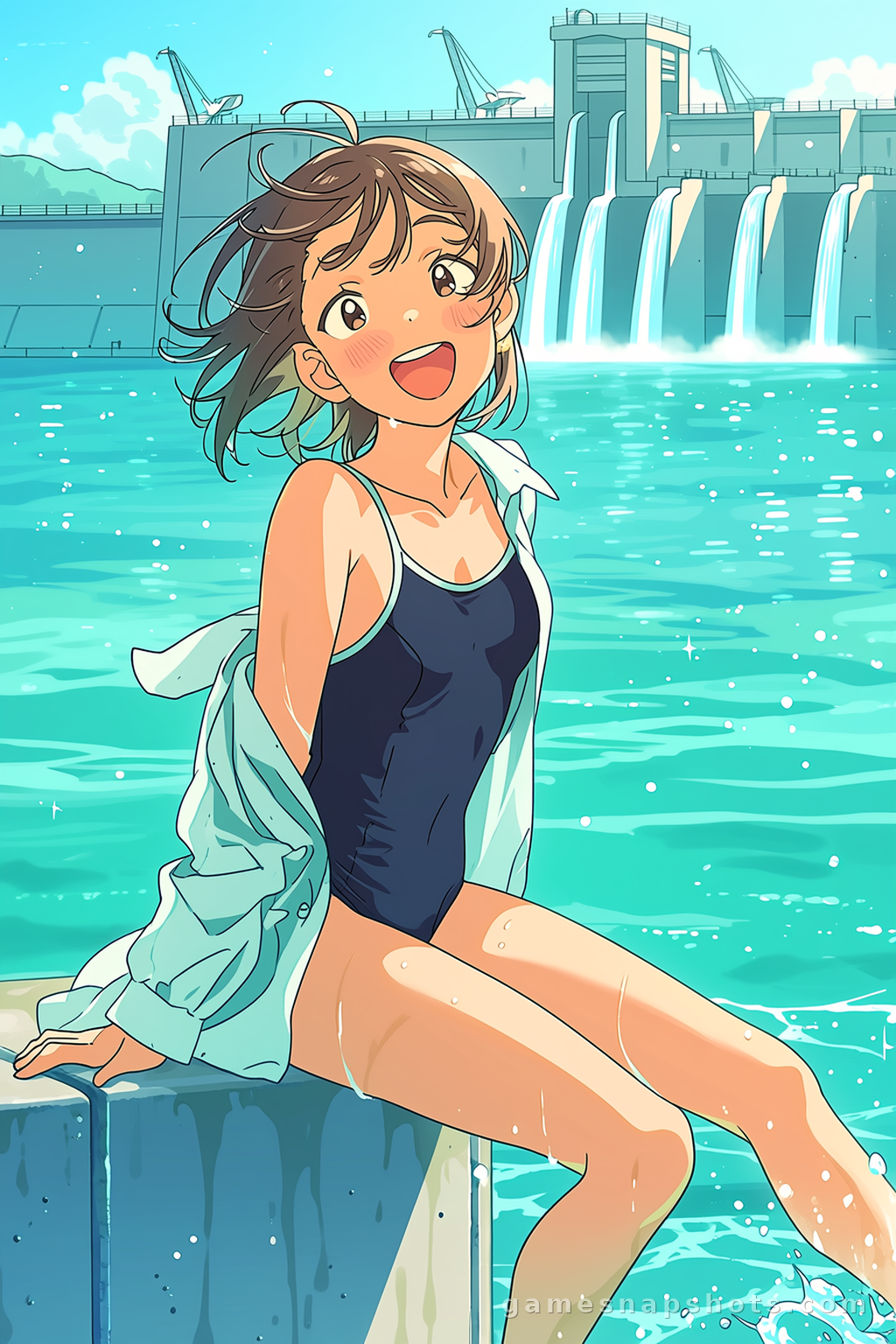 水库正午