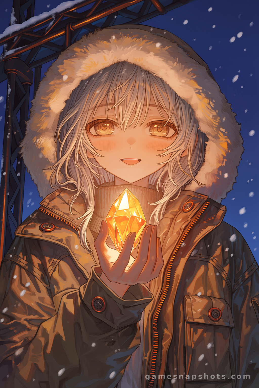 掌心晶光