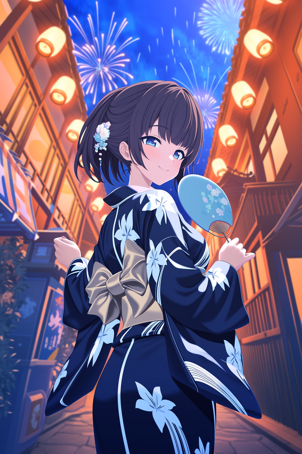 浴衣祭典夜
