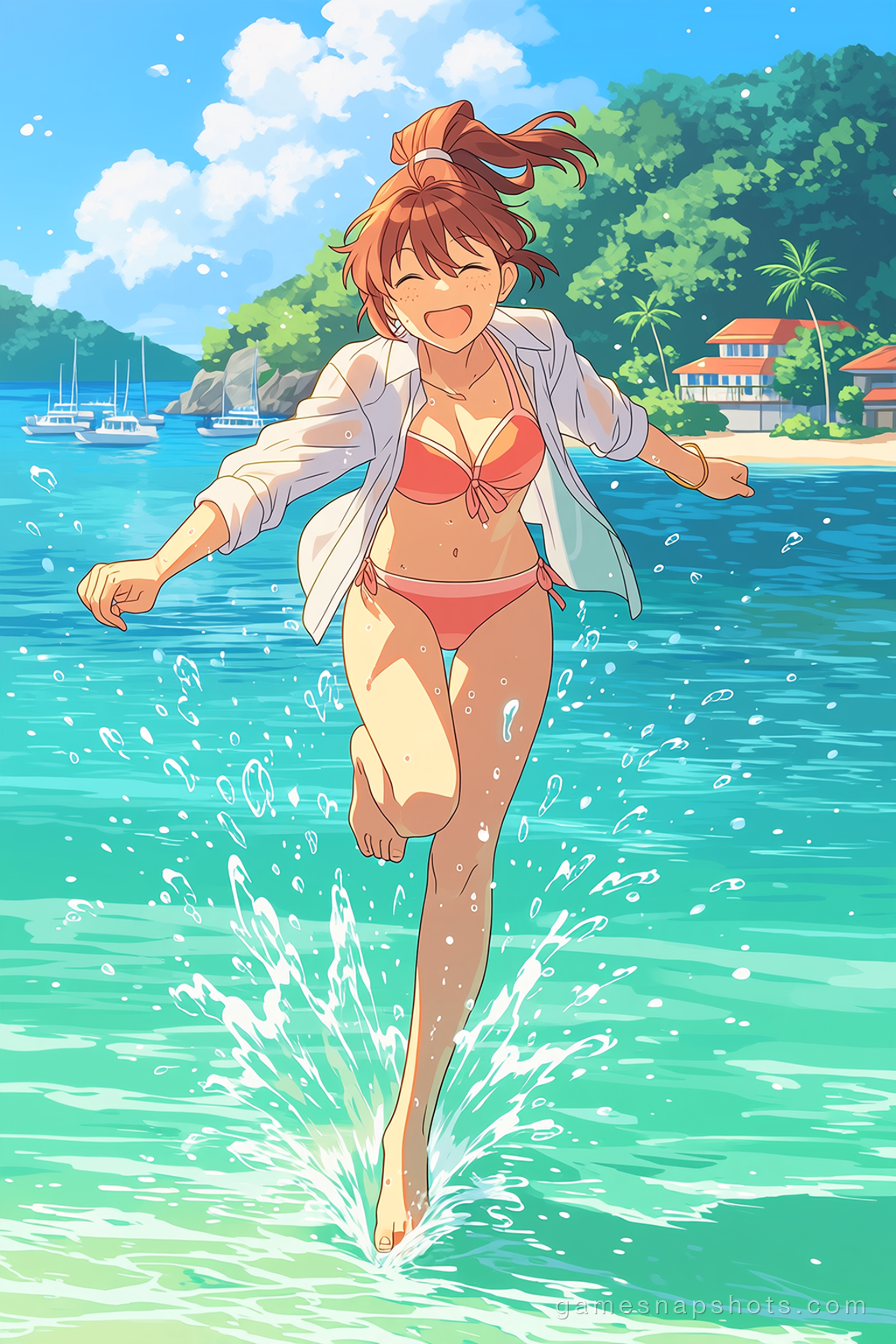 Waves at Her Feet
