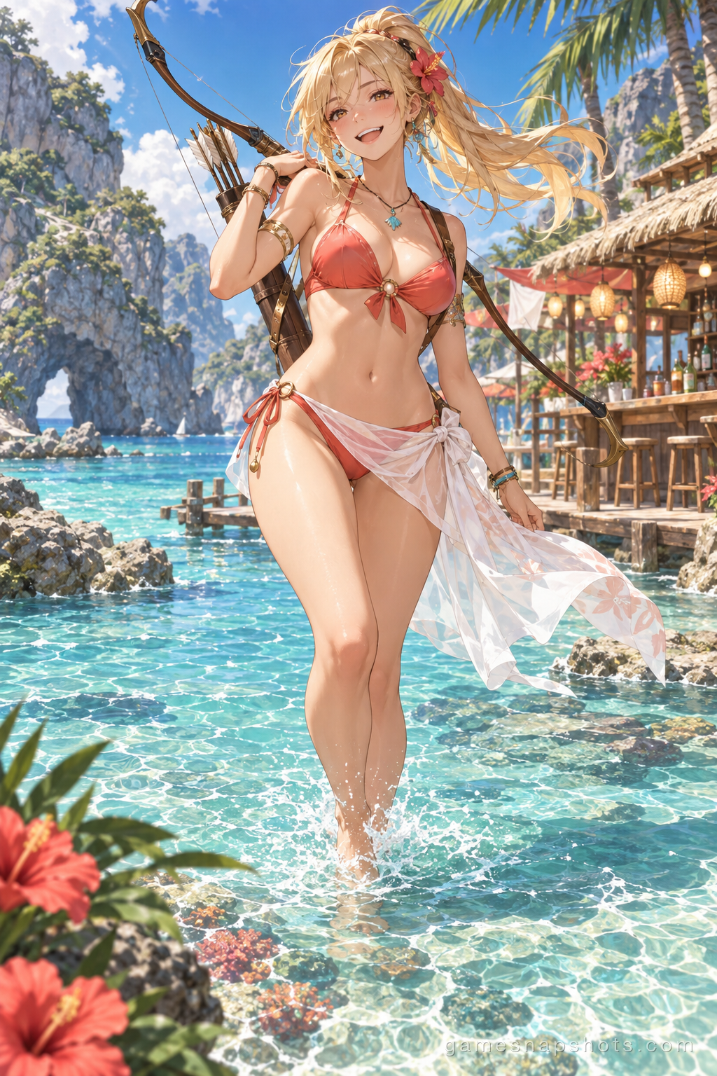 夏日休假的弓兵