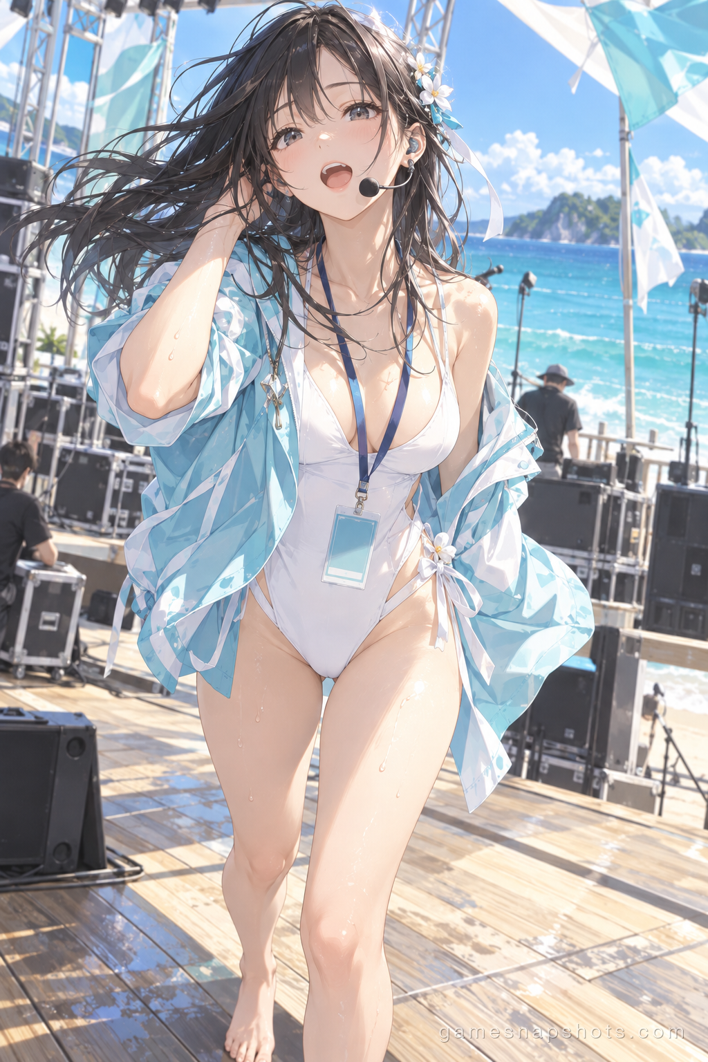 Soundcheck on the Beach Stage