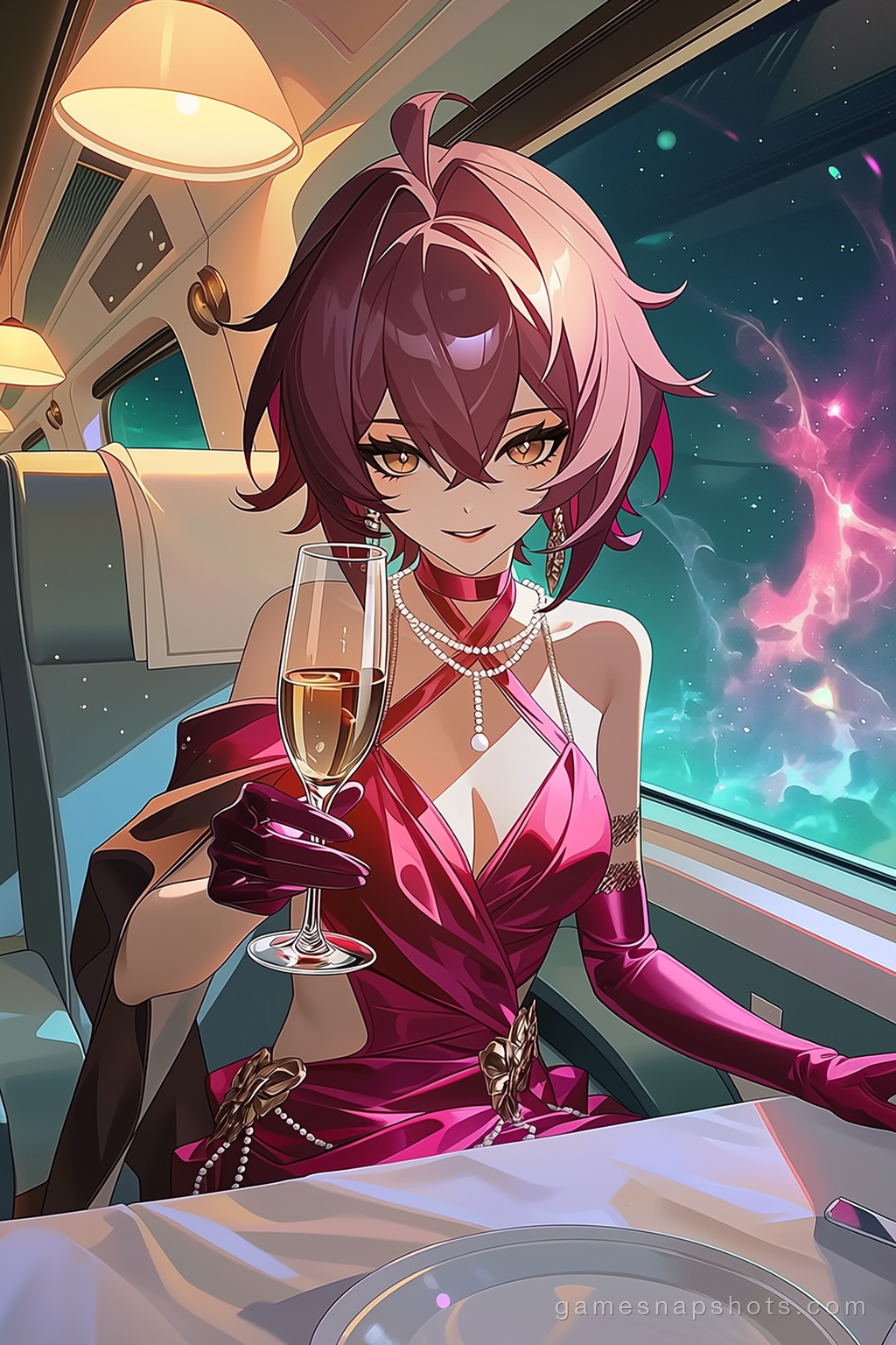 星雲窗畔舉杯