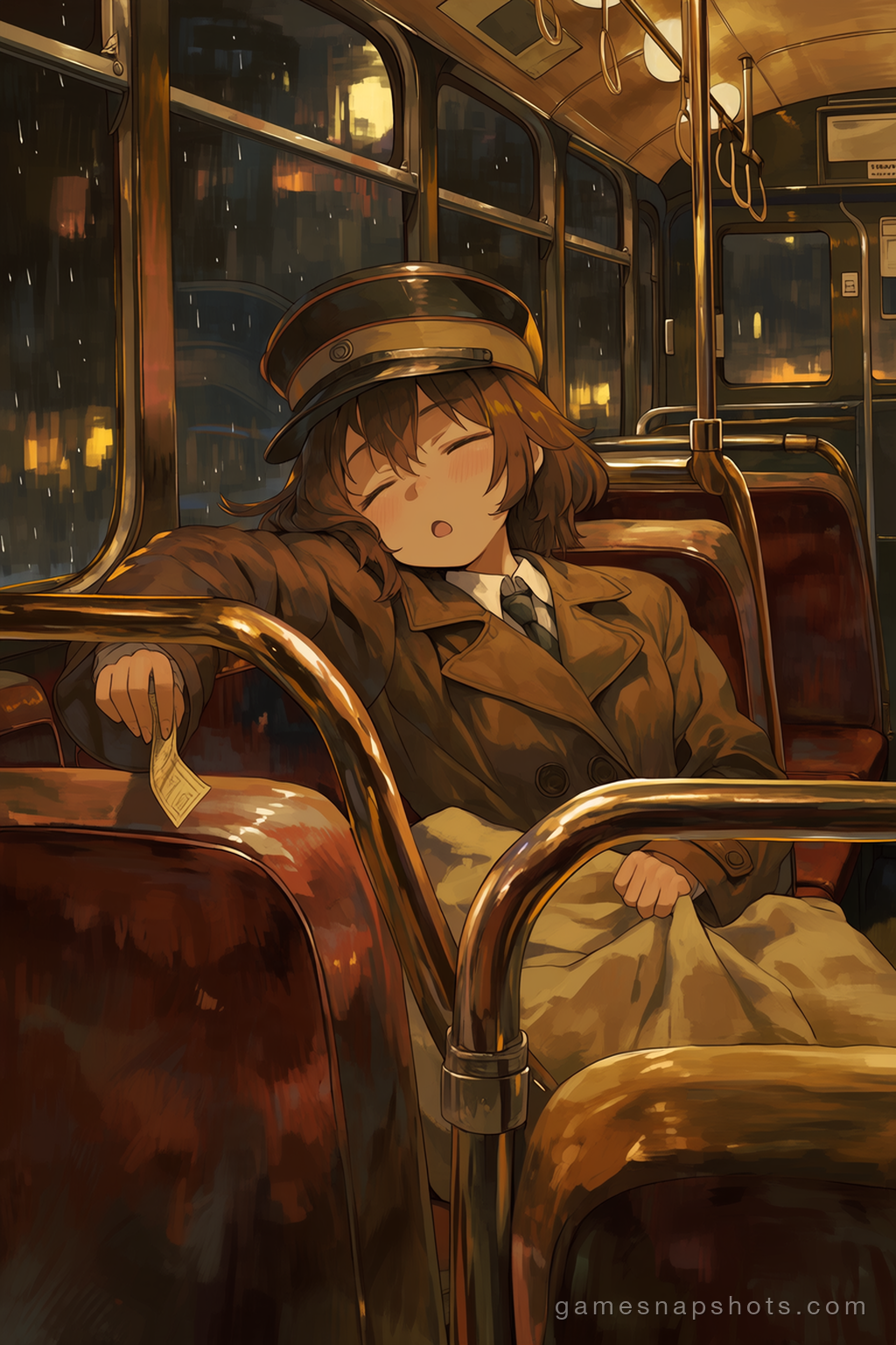 夜班車上的小盹