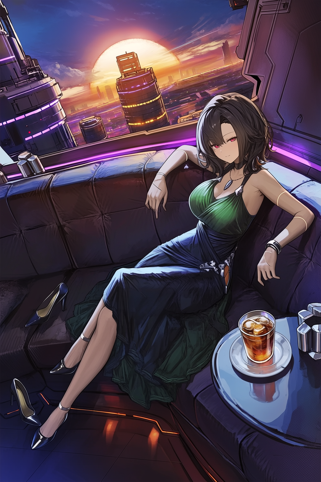 人造夕陽的酒廊
