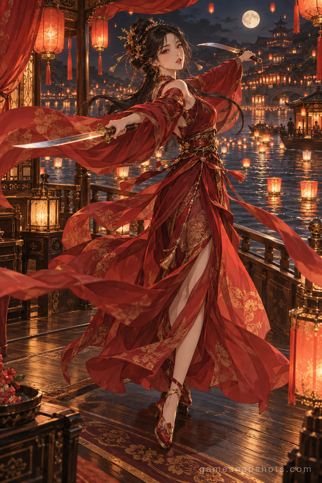 Sword Dance on the Lantern Barge