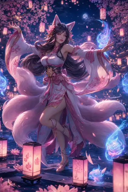 Ahri — Spirit Blossom Festival — League of Legends