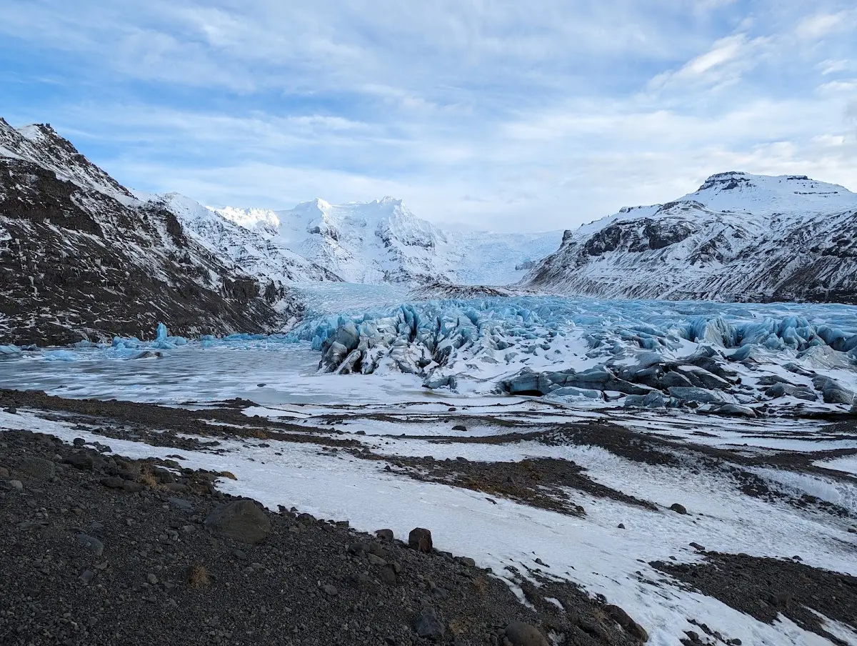 Svínafellsjökull glacier Skaftafell Vatnajökull National Park Iceland