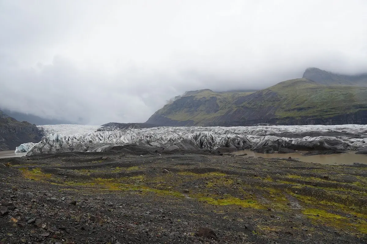 Svínafellsjökull glacier Skaftafell Vatnajökull National Park Iceland
