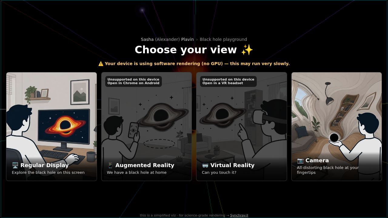 Physically accurate black hole you can p 1
