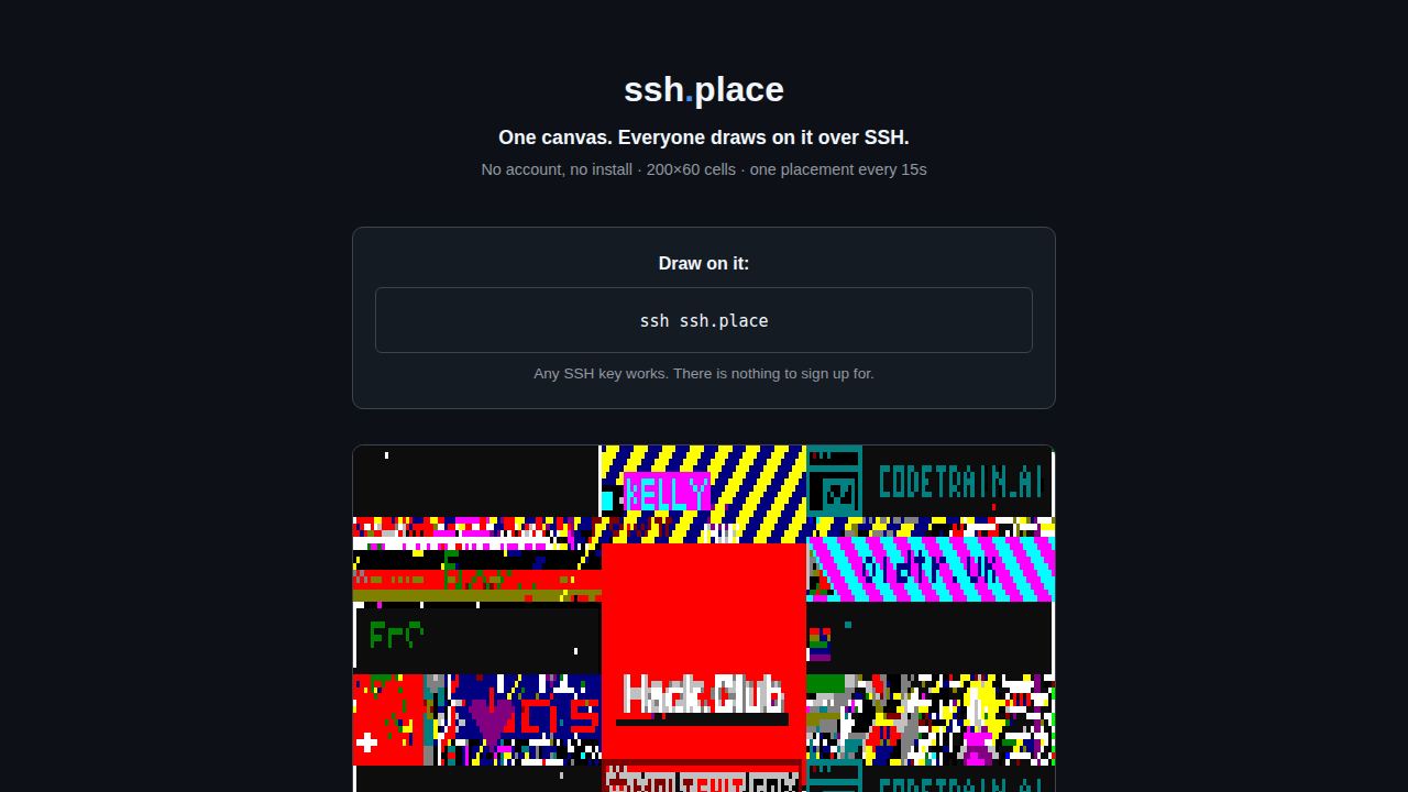 ssh ssh.place 1