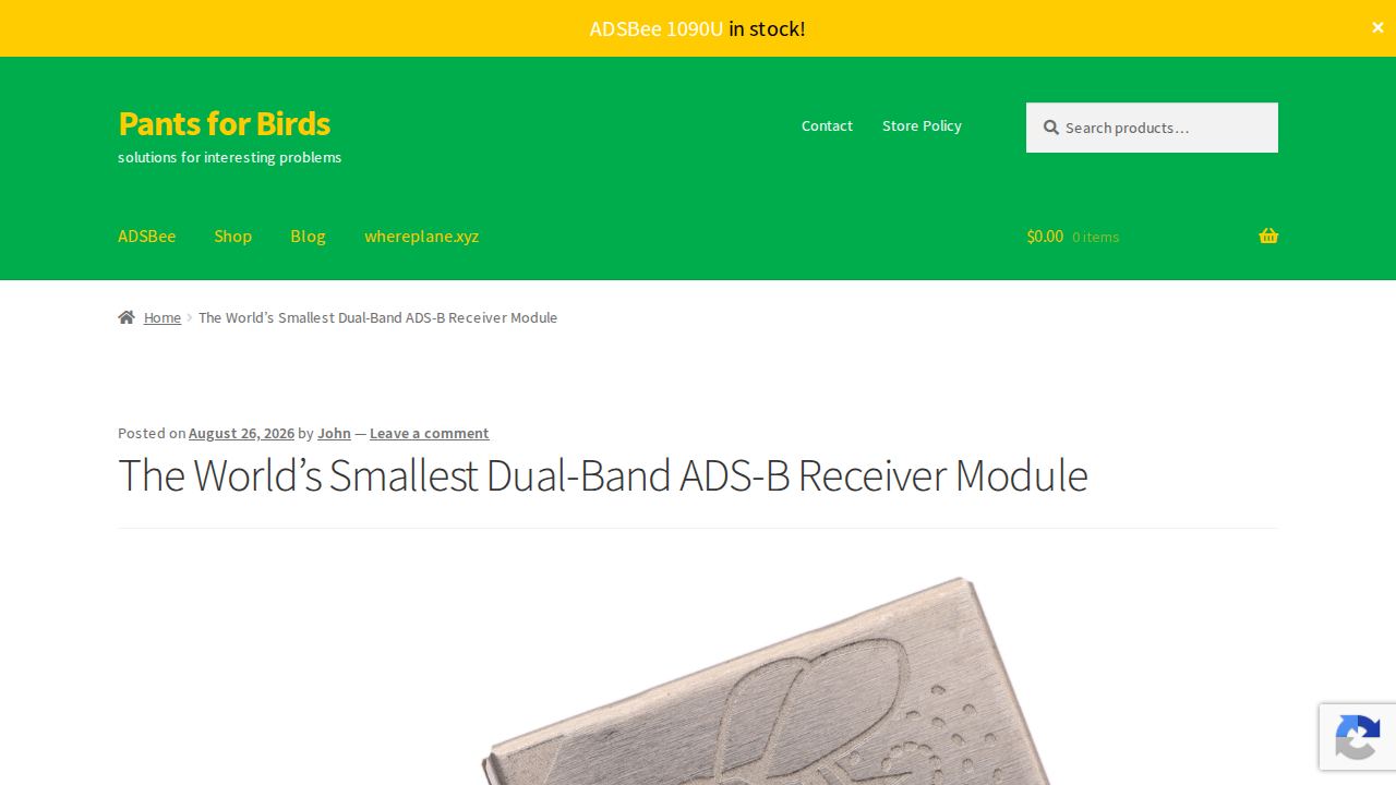 The World's Smallest Dual-Band ADS-B Receiver Module 1