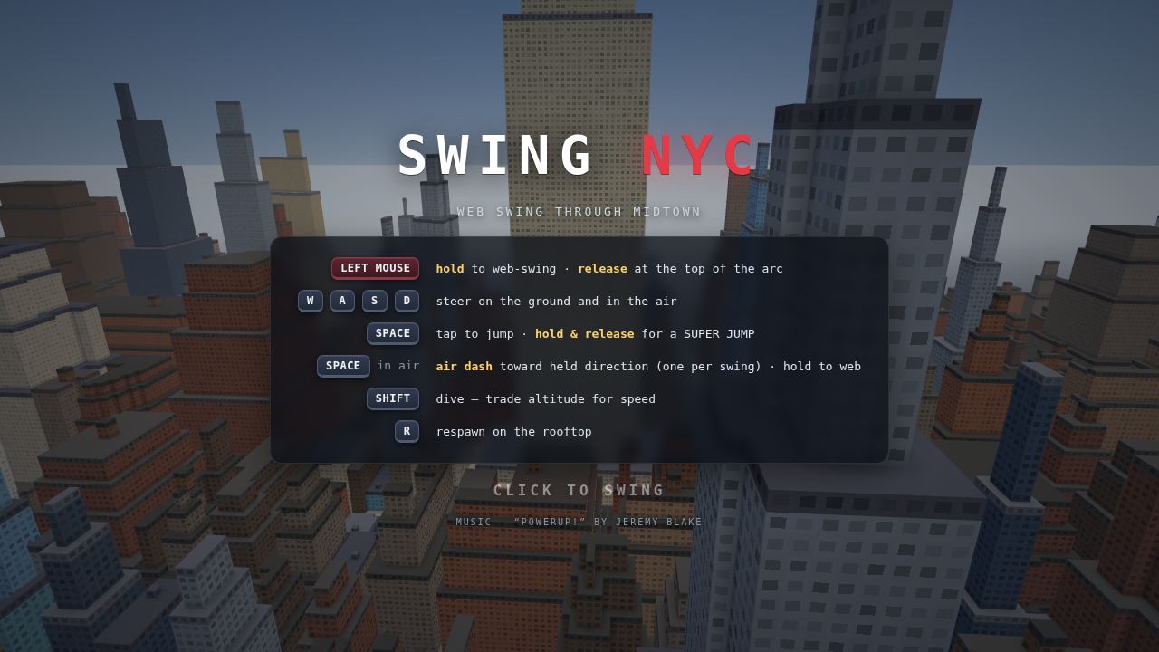 Web swing through midtown NYC 1