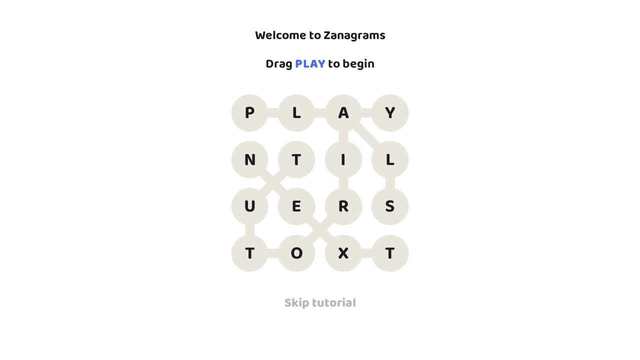 Zanagrams 1