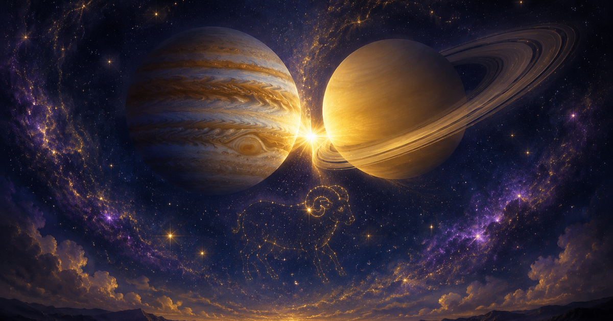 木星拱土星在白羊座：勇气与成长的交响