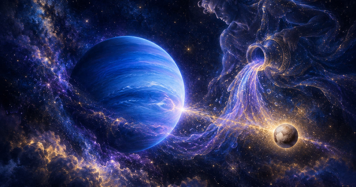 海王星与冥王星在水瓶座的六分相：梦想与变革的时代呼唤