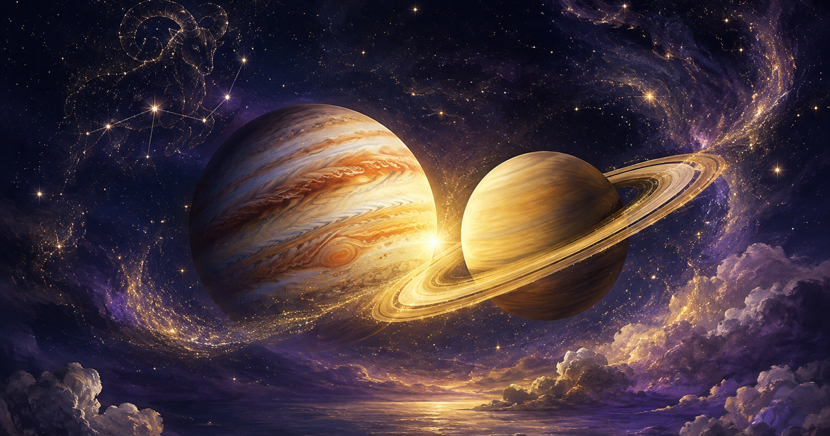木星与土星在白羊座的三分相：2026年8月31日的宇宙邀请