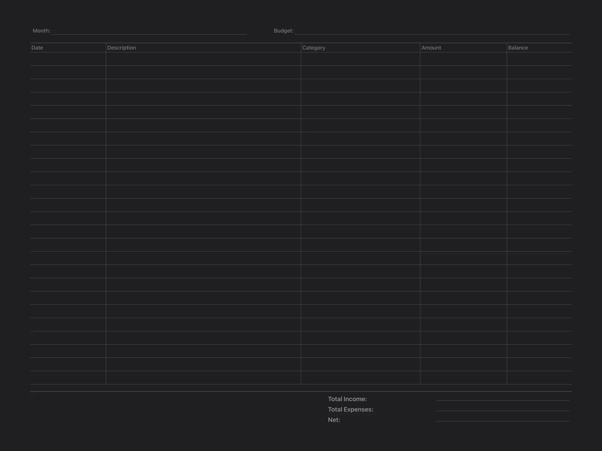 Budget Tracker (screenshot 2)