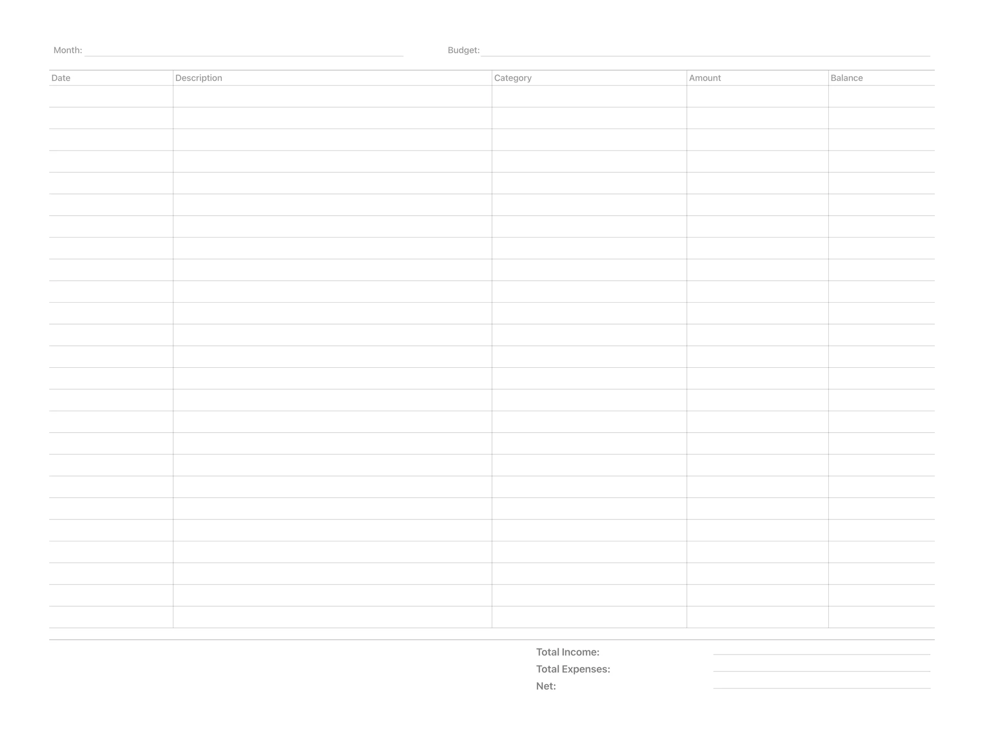 Budget Tracker