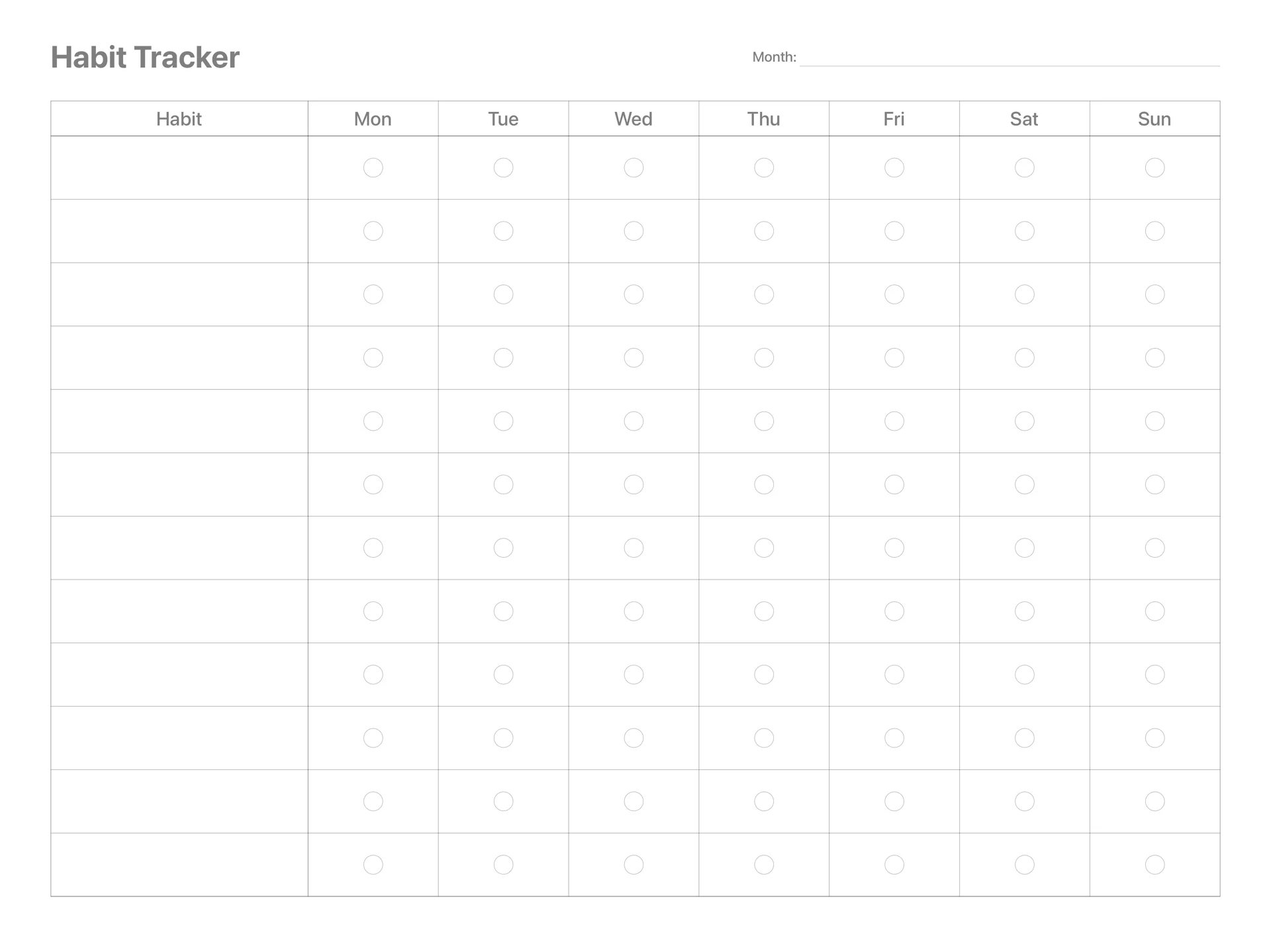 Habit Tracker