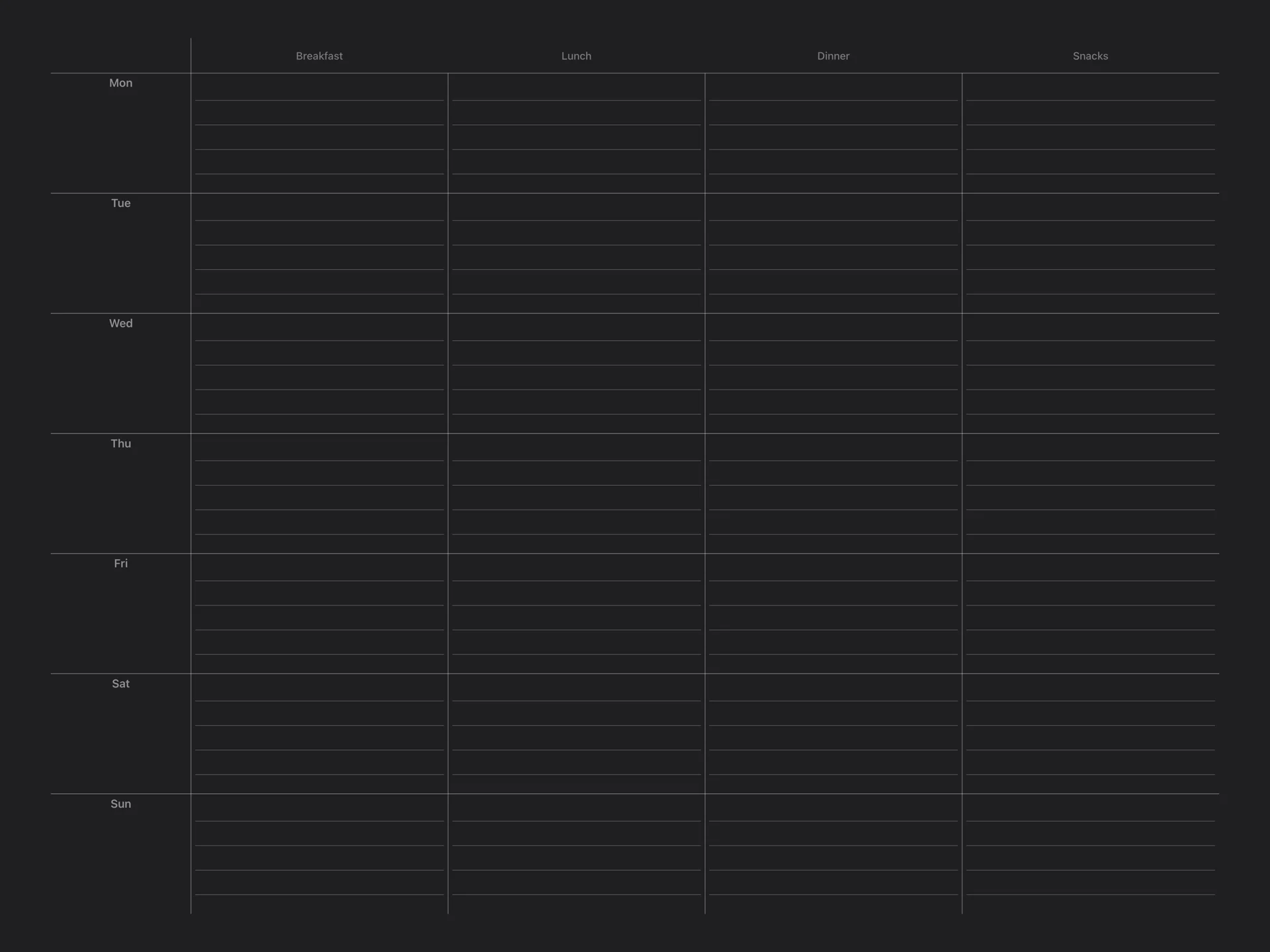 Meal Planner (screenshot 2)