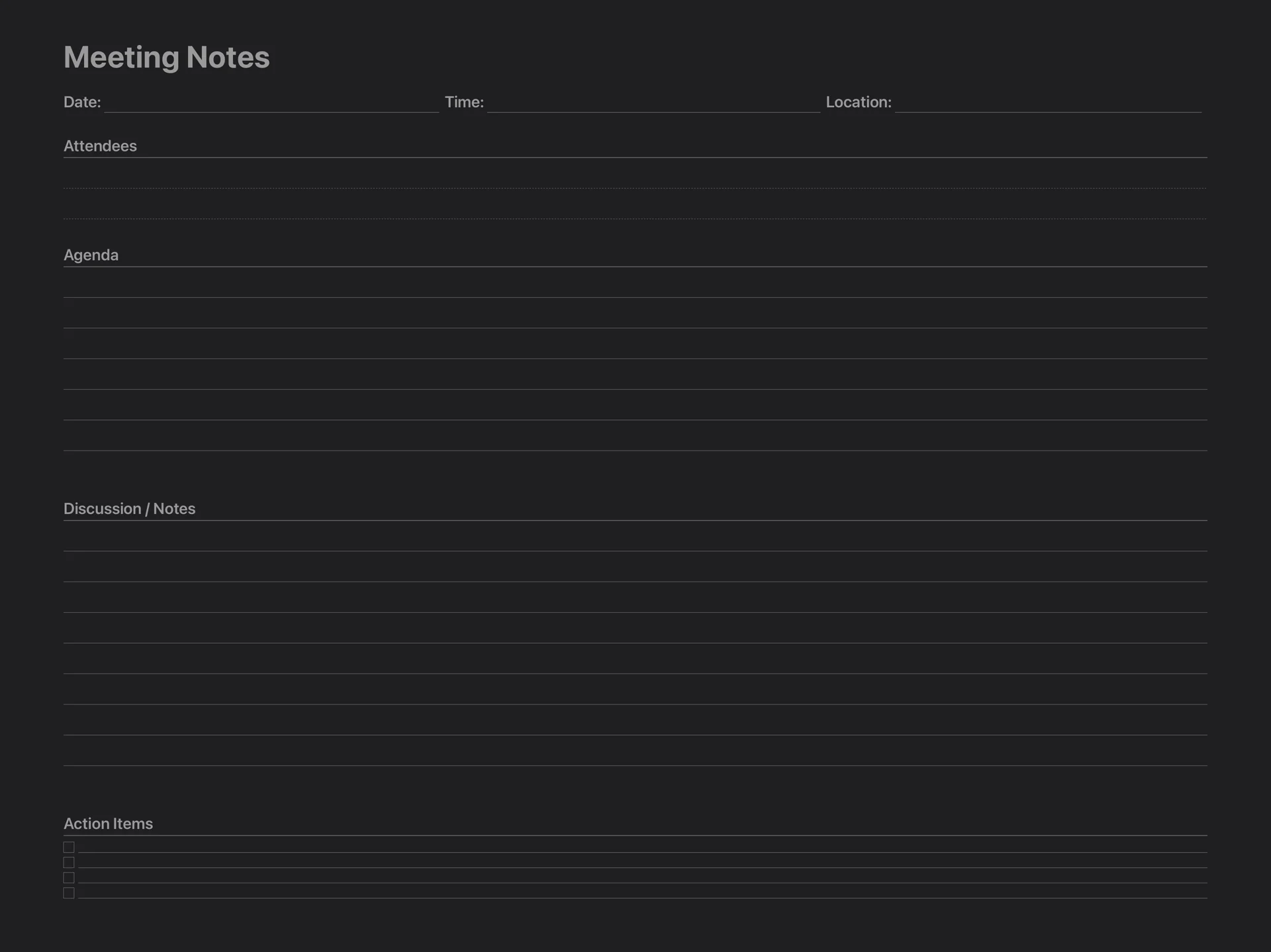 Meeting Notes (screenshot 2)