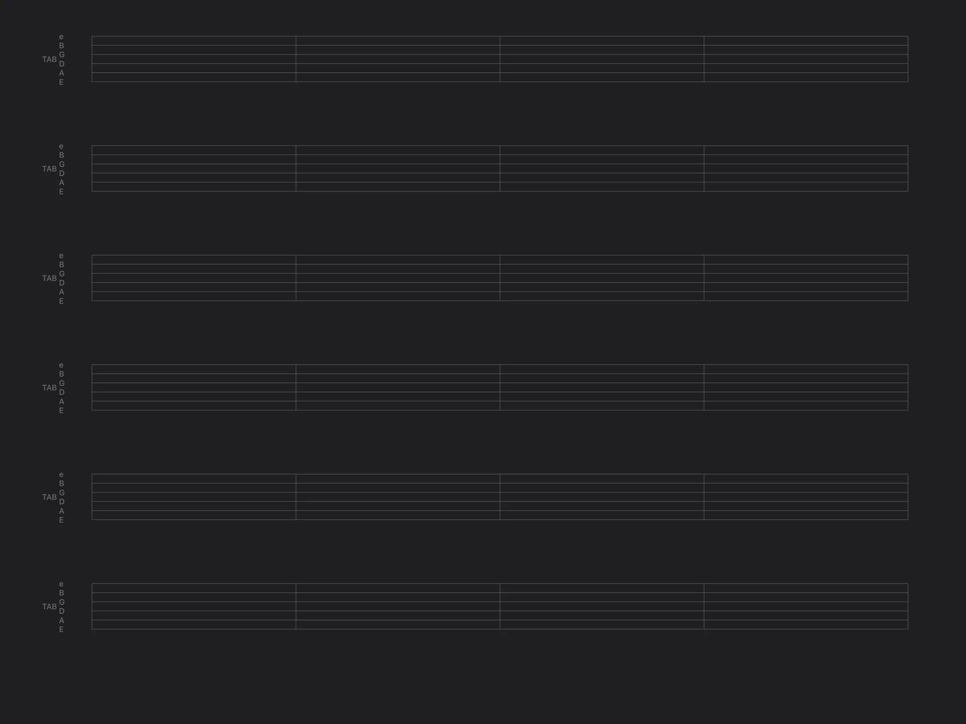 Tablature (screenshot 2)