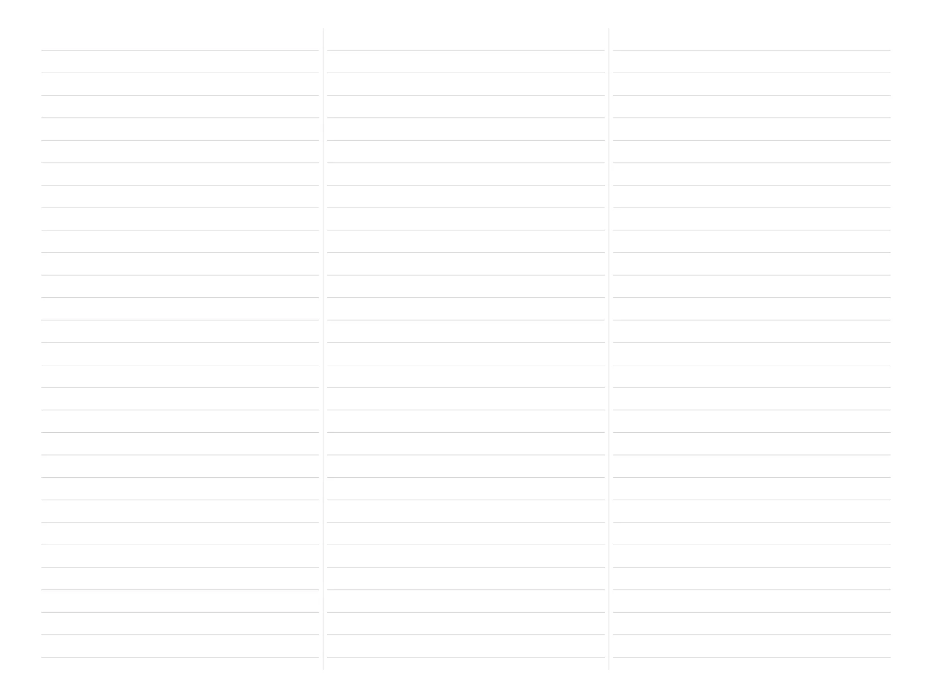 Three Column Notes