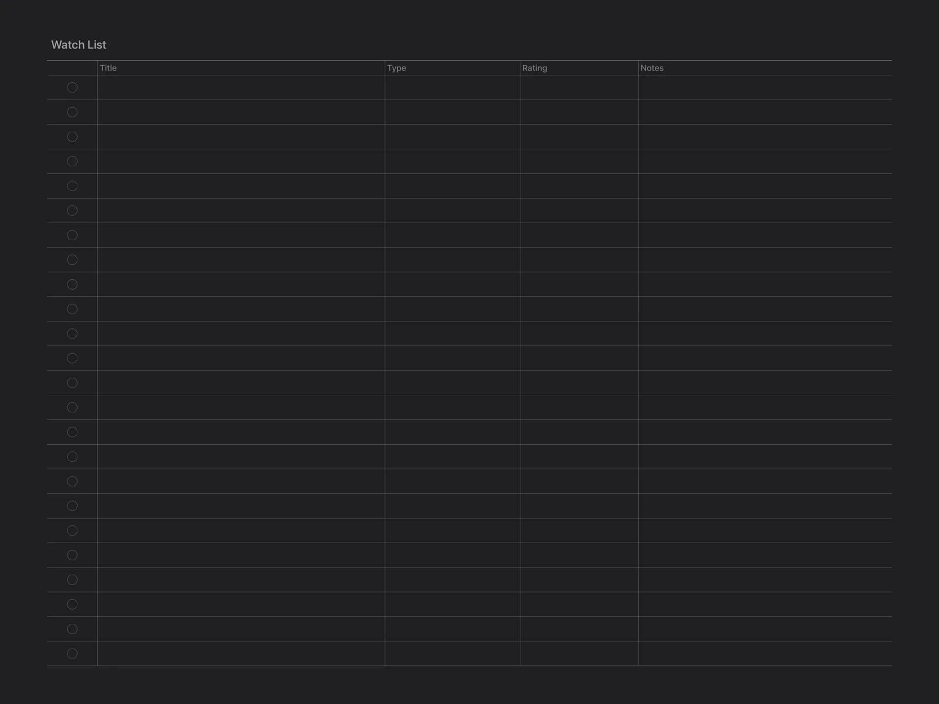 Watch List (screenshot 2)