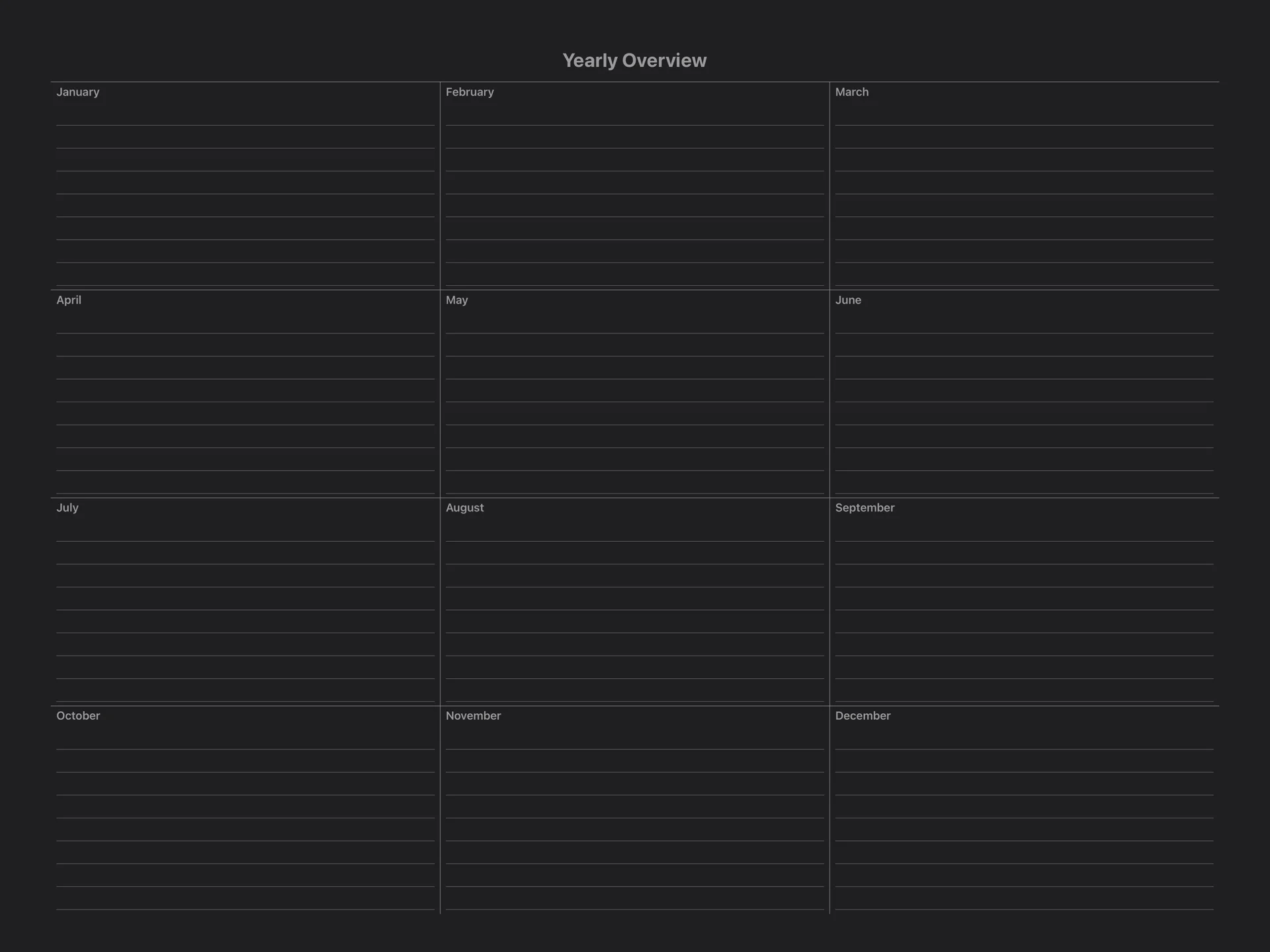 Yearly Overview (screenshot 2)