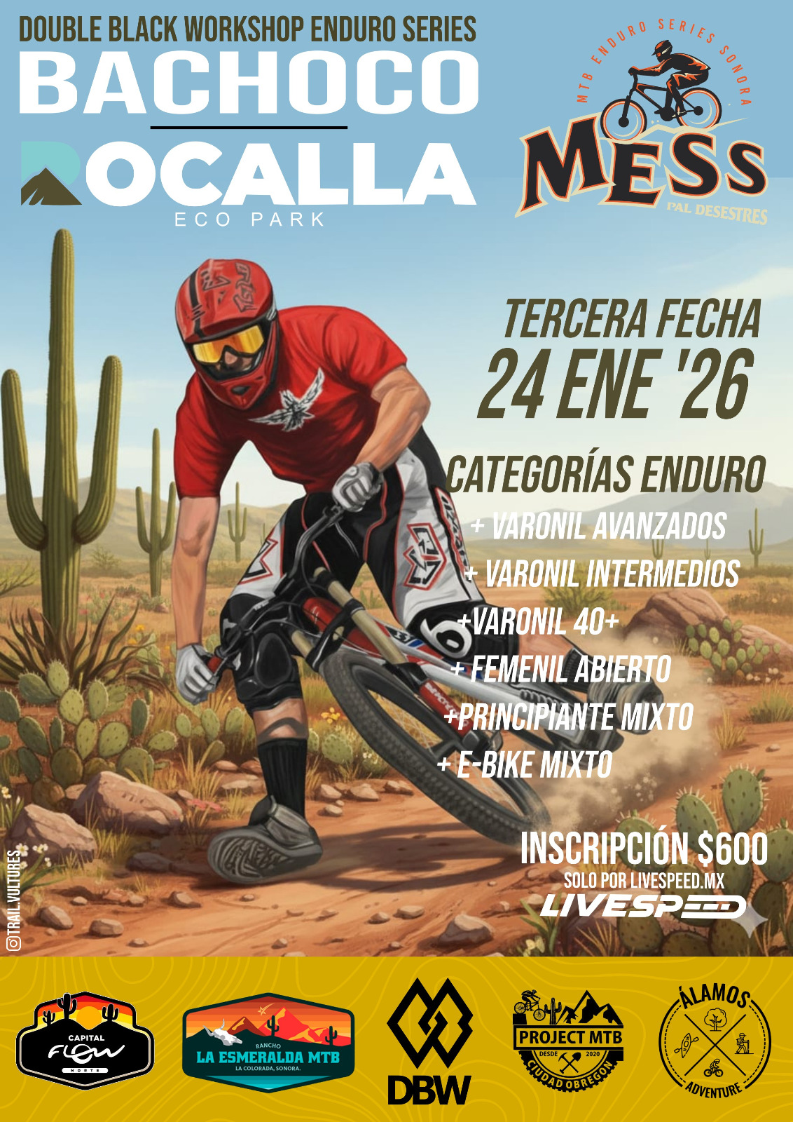 Double Black Workshop Enduro Series 2026 / Bachoco / Rocalla /