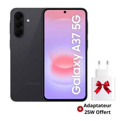 Smartphone Samsung Galaxy A37 5G  disponible sur mtsplus.tn: couleur noir