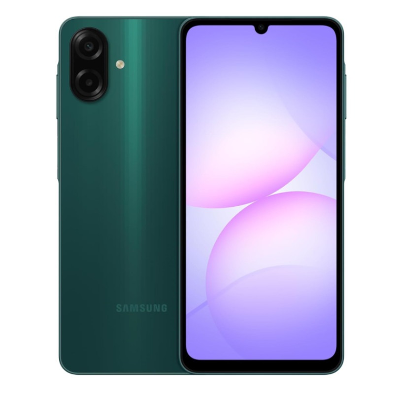 Samsung Galaxy A07 (4GO/64GO) disponible chez MTS PLUS NABEUL. Couleurs: violet, vert, noir