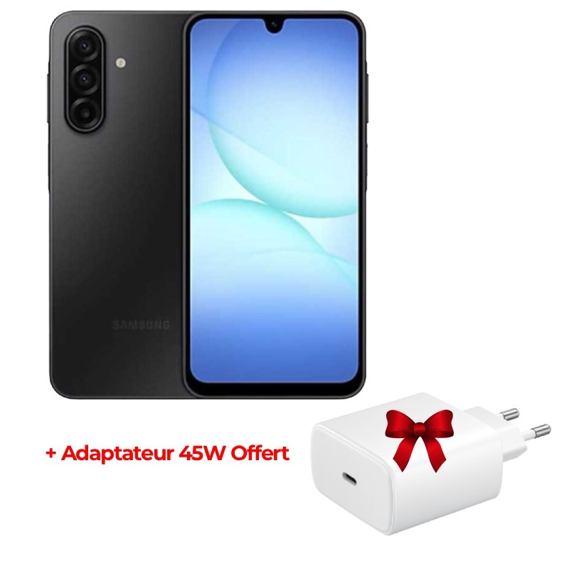 Samsung Galaxy A17 - 5G - 8/256 disponible en couleur Noir chez MTS Plus Tunisie