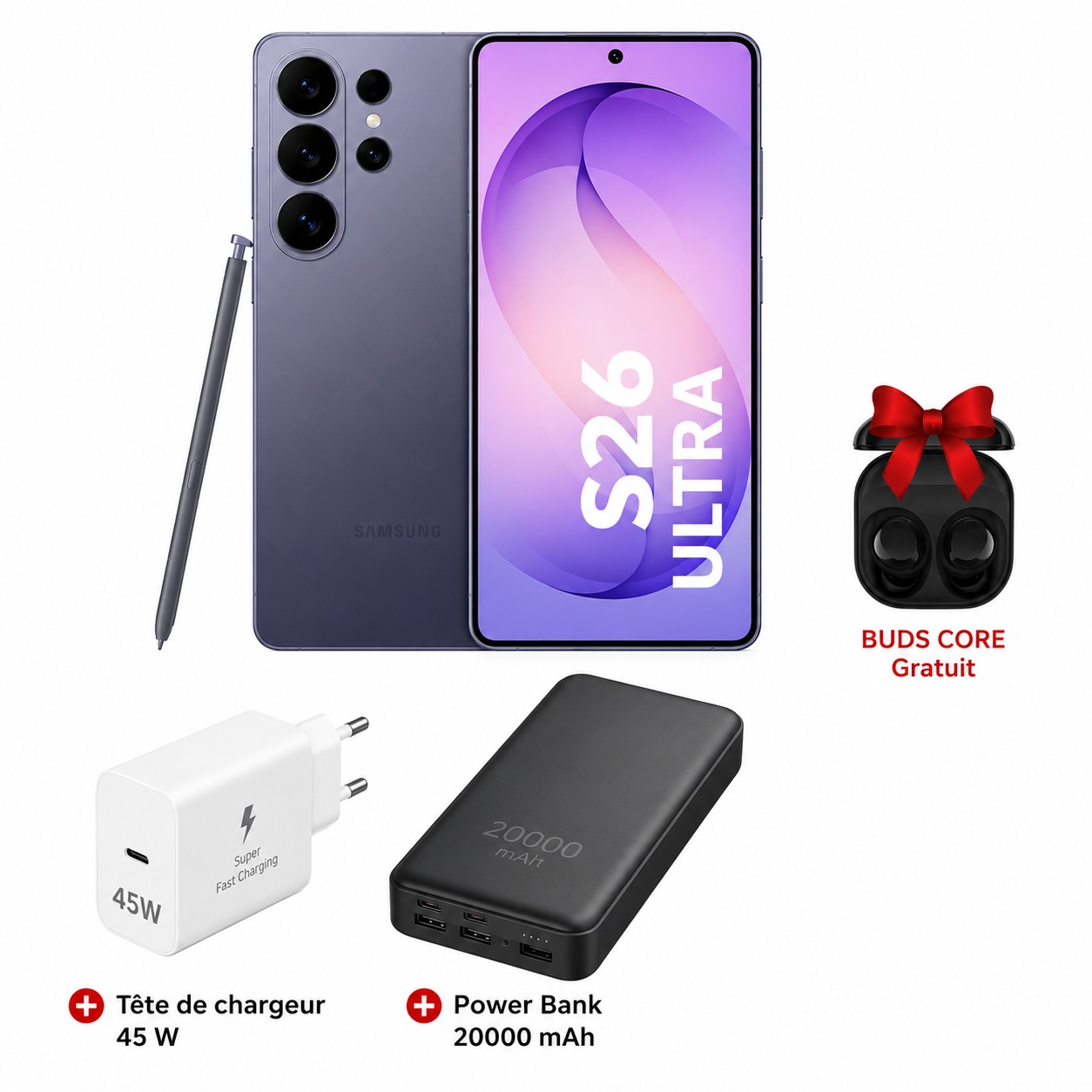 Le smartphone S26 Ultra 12 Go Ram/512 Go stockage est disponible chez MTS+ Tunisie