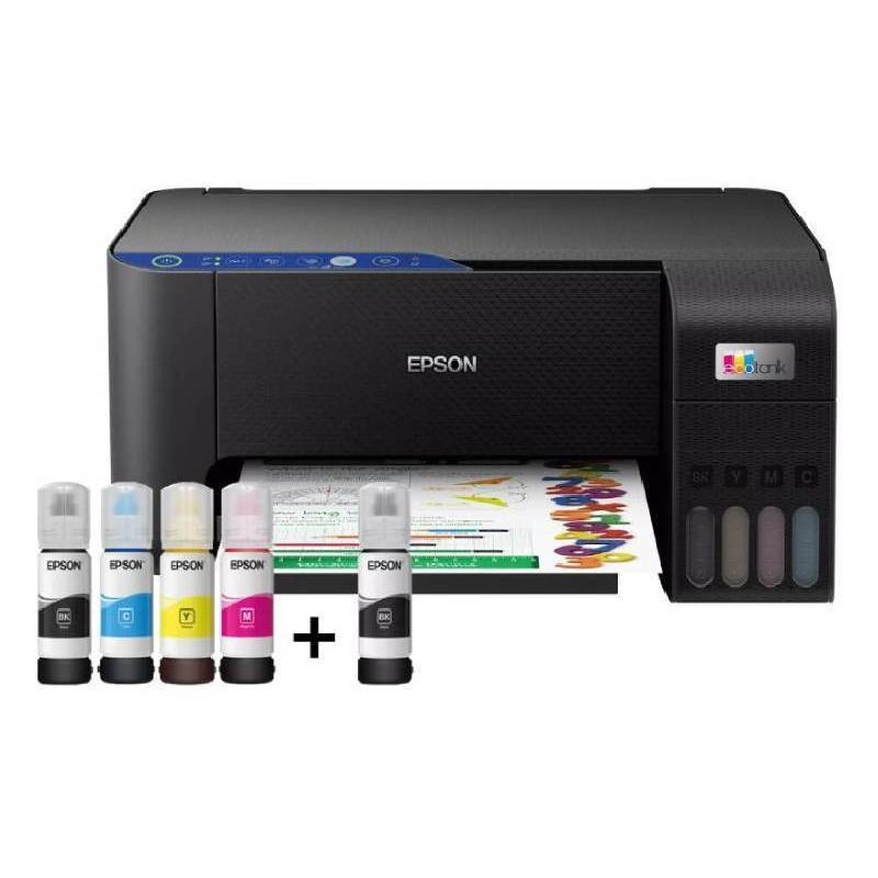 Imprimante Epson EcoTank L3251 Multifonction 3en1 à Réservoir Intégré Couleur A4 Wifi est disponible chez MTS+Tunisie.