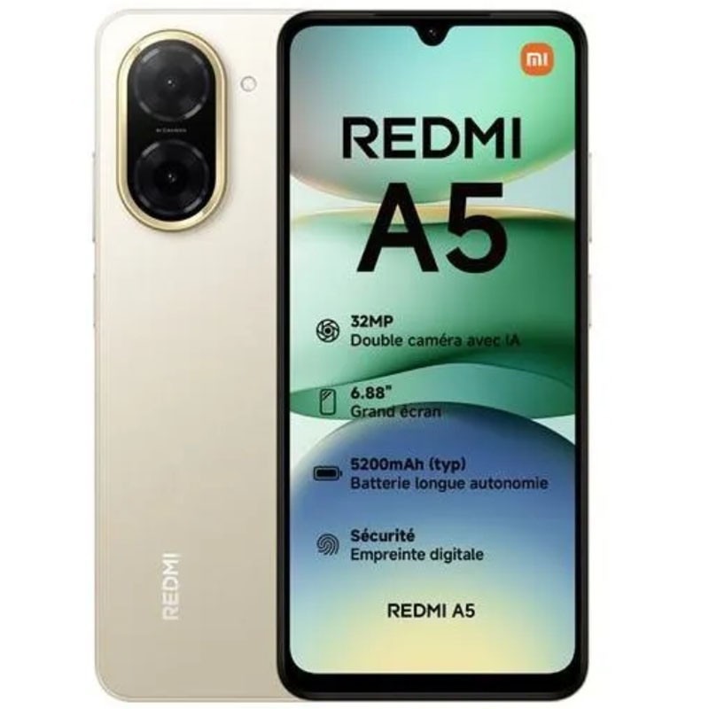 SmartphoneXiaomi Redmi A5 (3Go/64Go) est disponible chez MTS PLUS Tunisie.