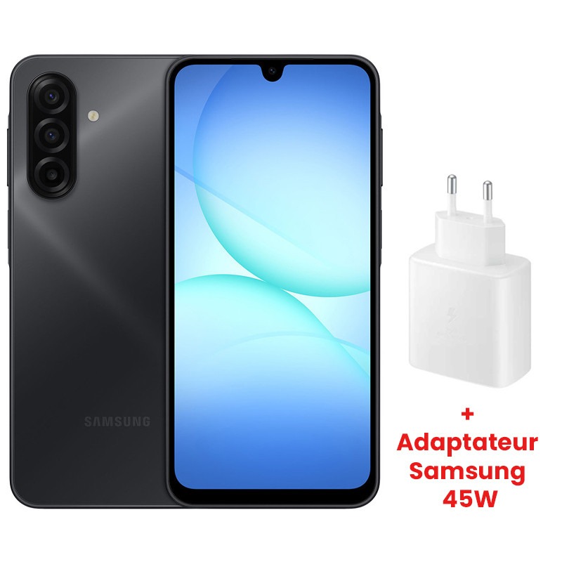 Samsung Galaxy A17 - 4G - 6/128 disponible en couleur Noir chez MTS Plus Tunisie