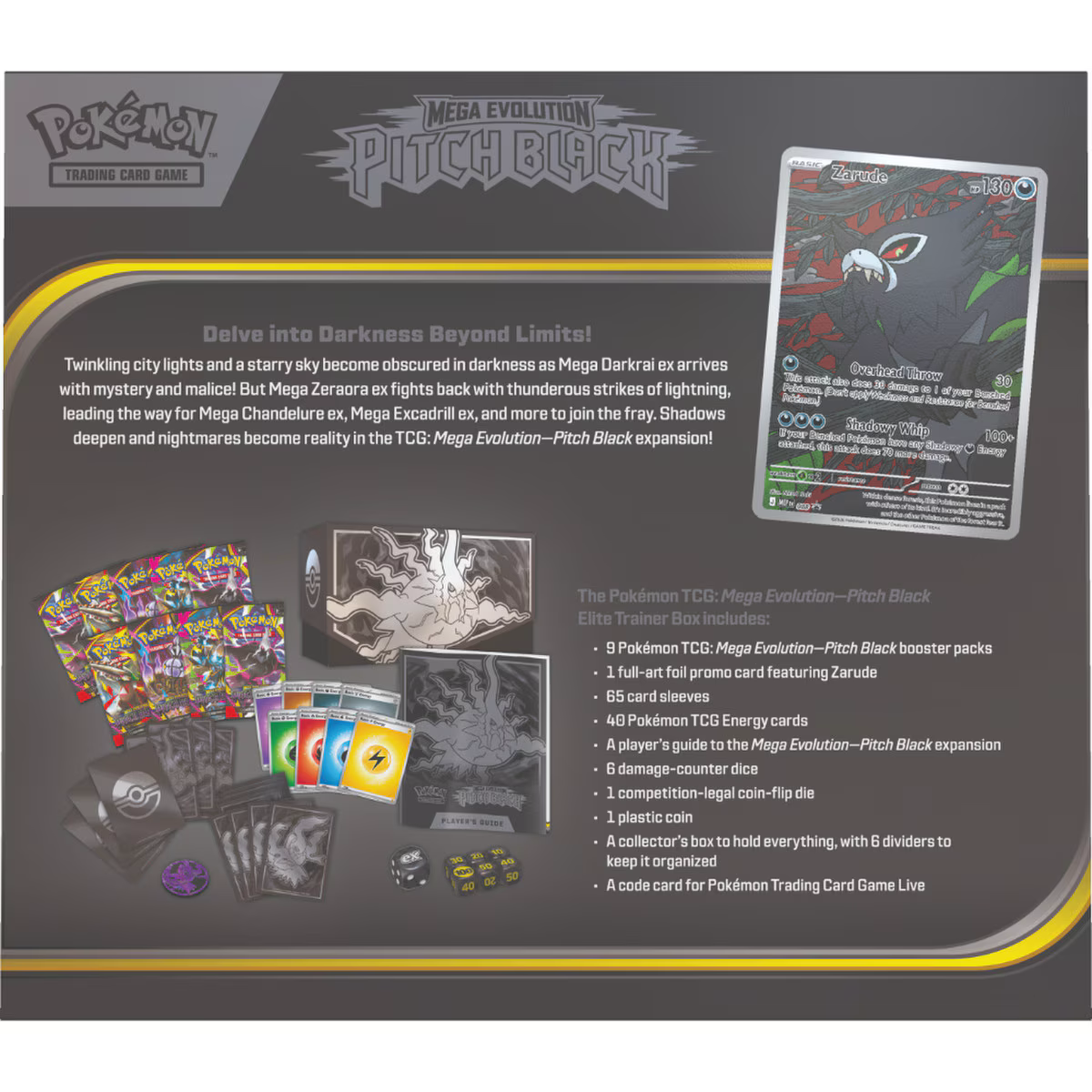 Pokémon TCG: Mega Evolution — Pitch Black Elite Trainer Box thumbnail 4