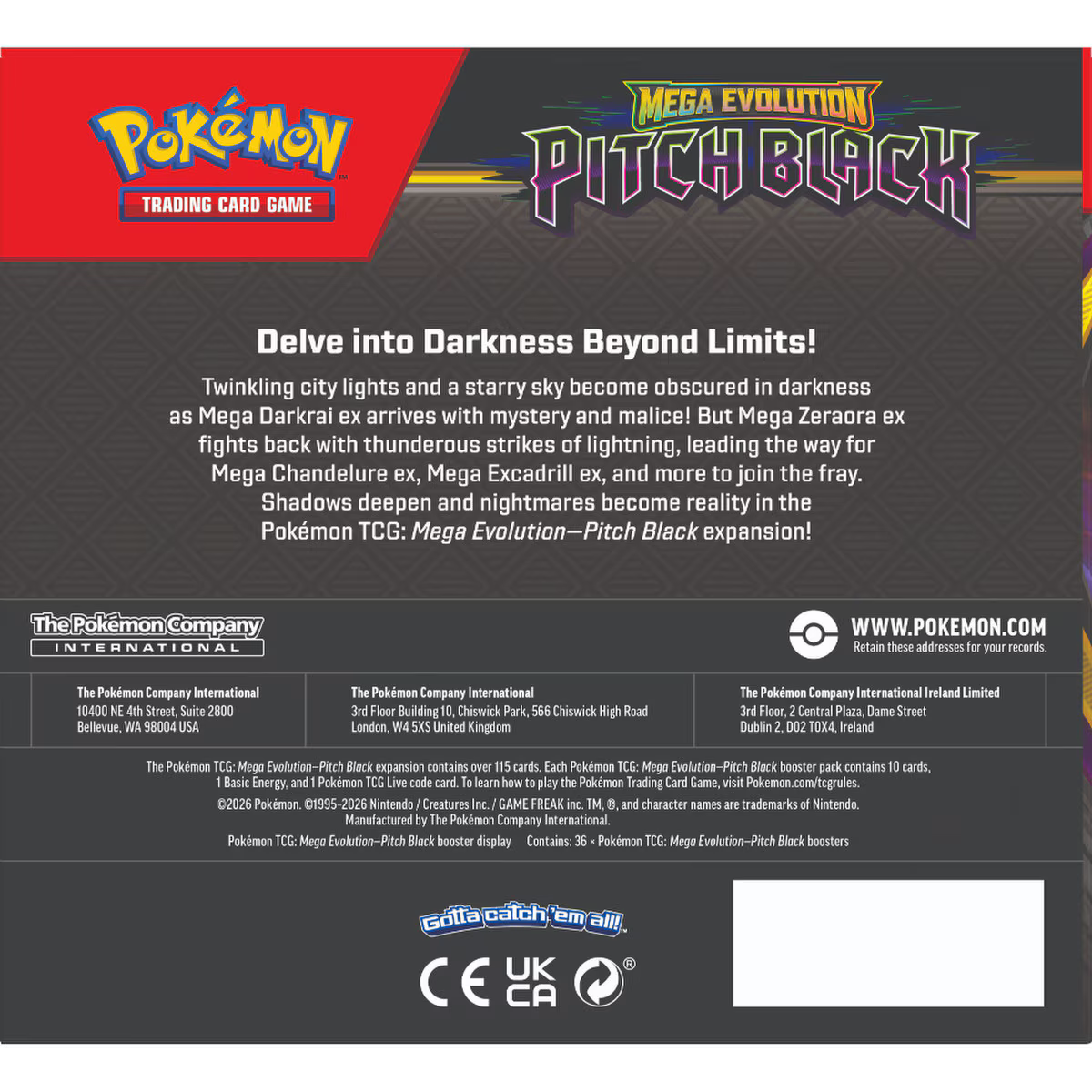 Pokémon TCG: Mega Evolution — Pitch Black Booster Box thumbnail 4
