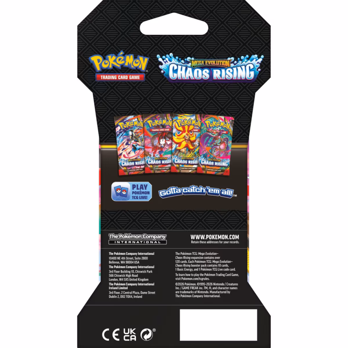 Pokémon: Mega Evolution—Chaos Rising: Sleeved Booster thumbnail 2