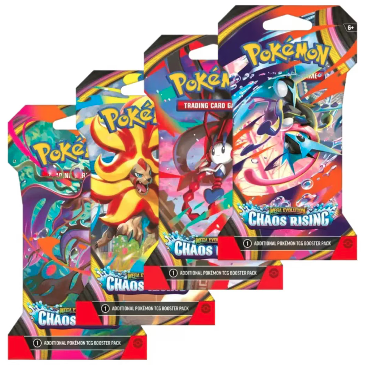 Pokémon: Mega Evolution—Chaos Rising: Sleeved Booster thumbnail 1