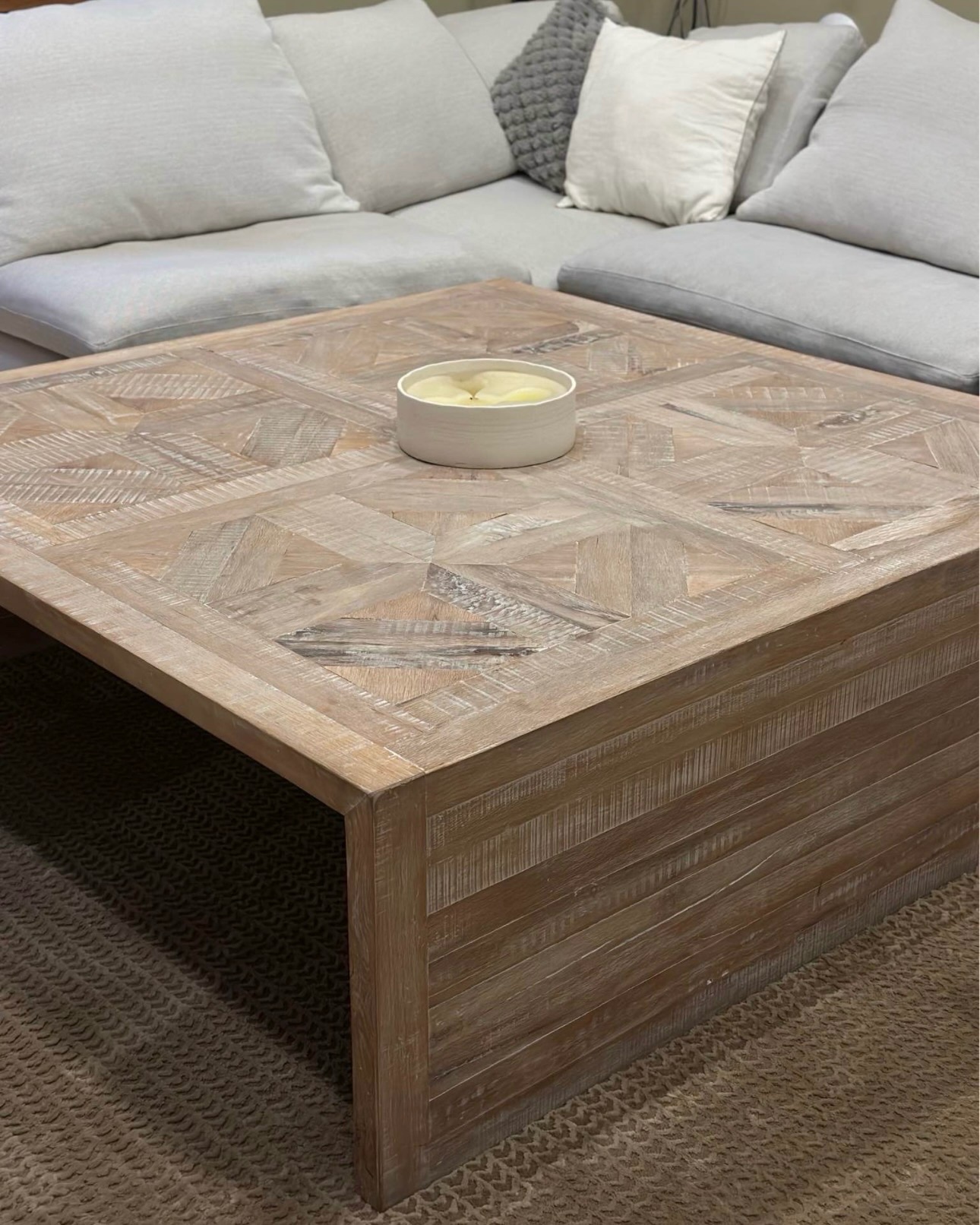 Mesa de Centro de Encino Mexicano – Madera Natural – Artesanal