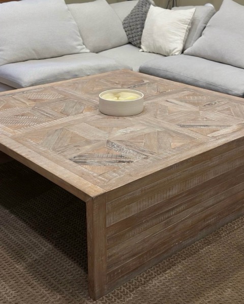 Mesa de Centro de Encino Mexicano – Madera Natural – Artesanal
