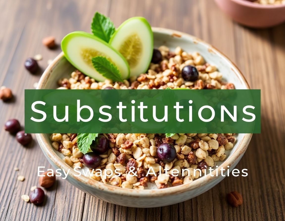 Muesli Ingredient Substitutions: Easy Swaps & Alternatives